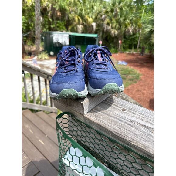 Asics Gel-Venture 9 Trail Running Indigo Blue/Papaya Shoe Size 7W - Picture 12 of 12